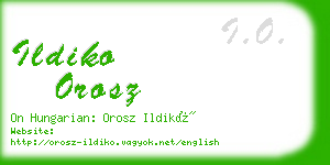 ildiko orosz business card